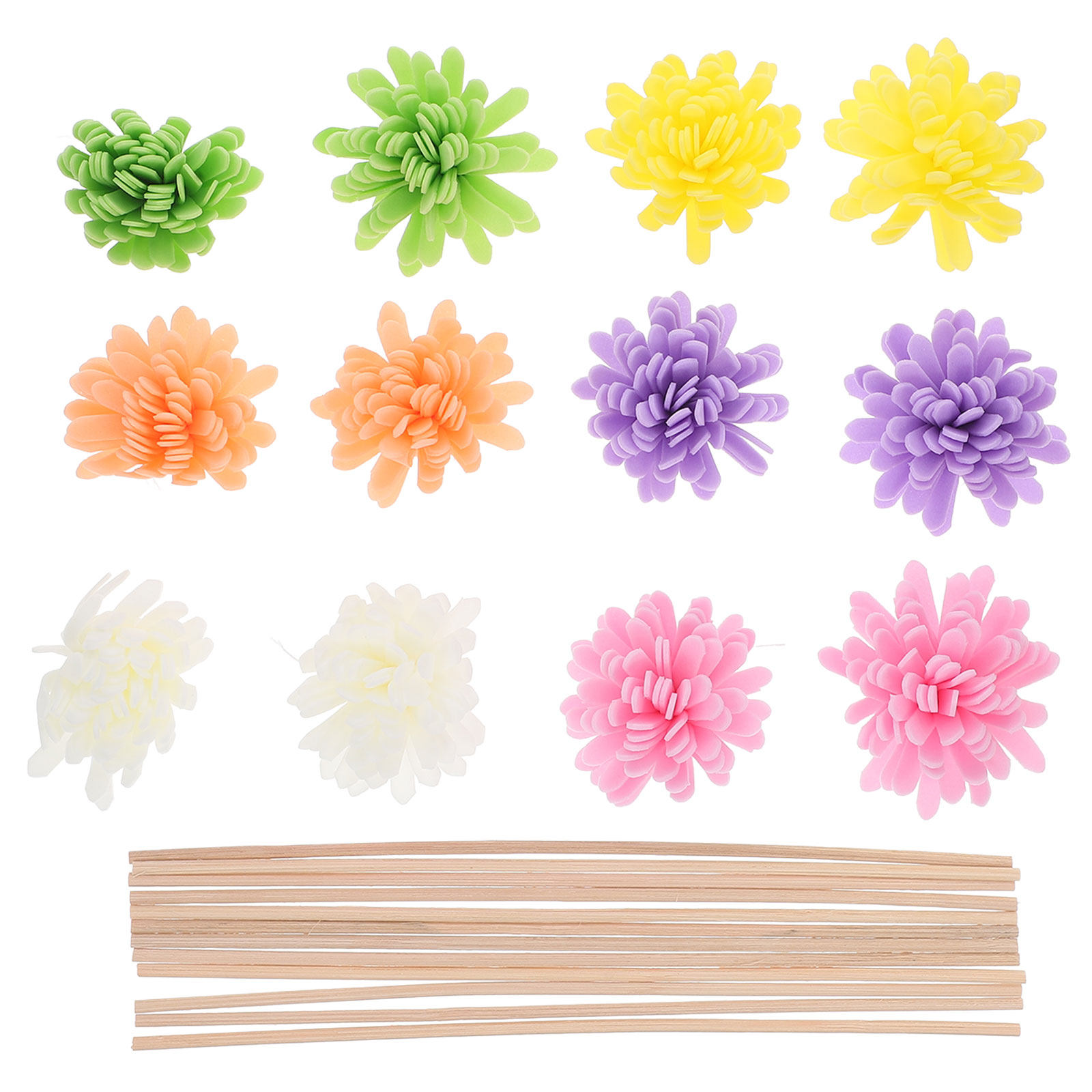 Home Fragrance Reeds - 12Pcs Reed Diffuser Sticks Flameless Aromatherapy