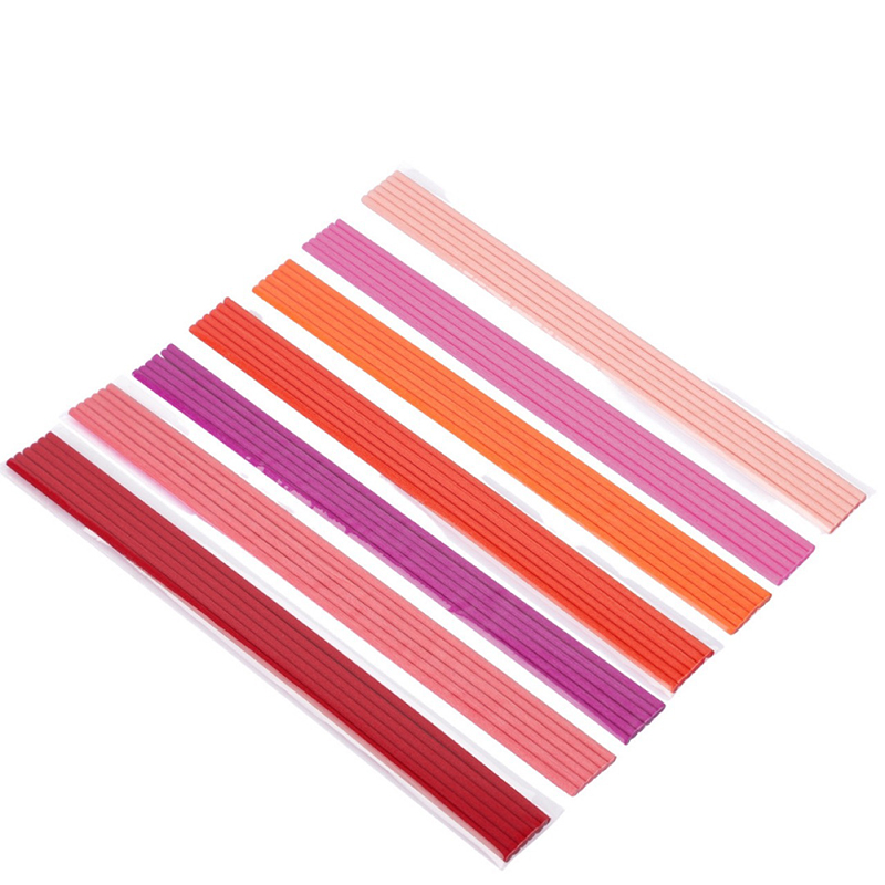 Home Fragrance Reeds - 50pcs 22cmx3mm Colored Fiber Rattan Stick