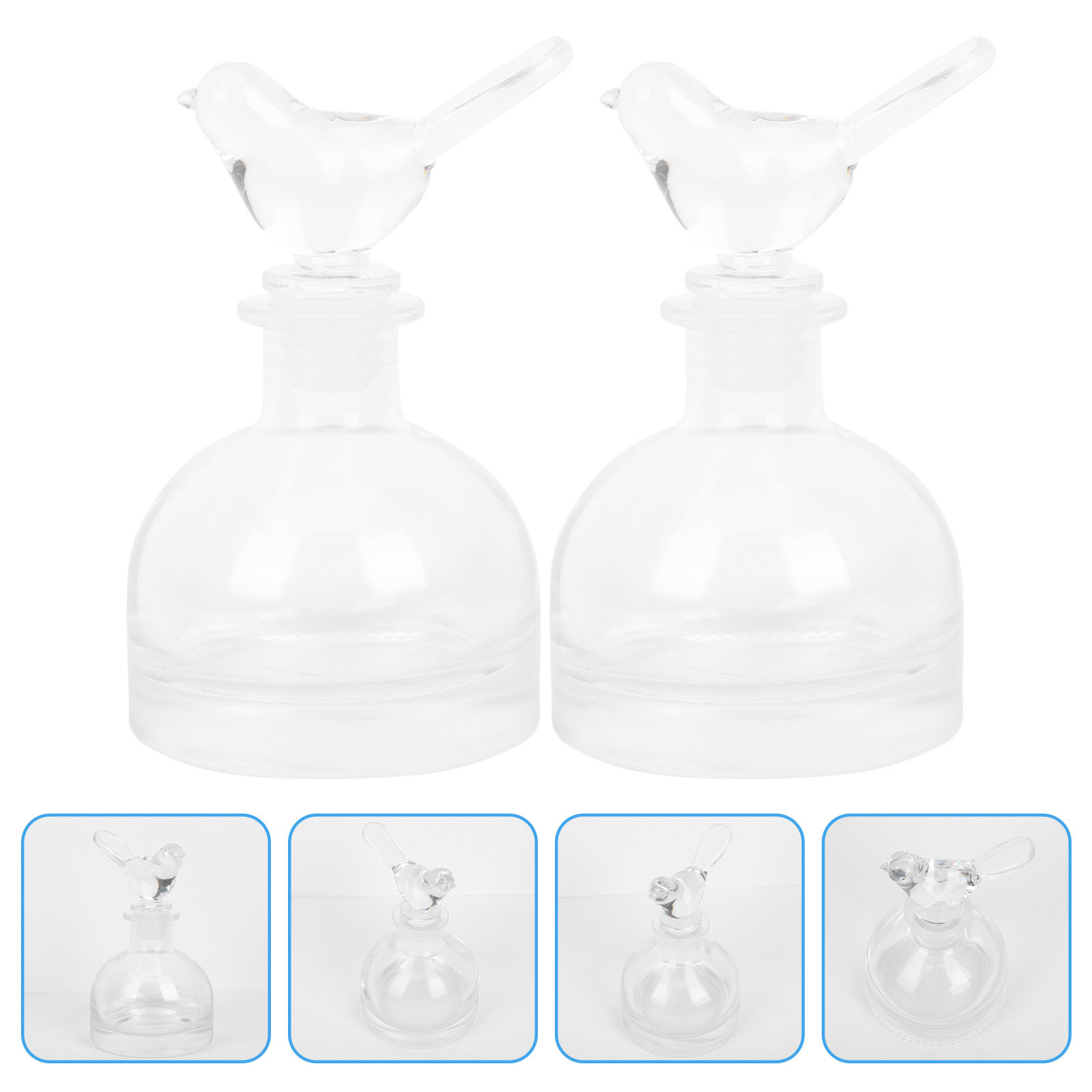 2Pcs Glass Perfume Bottles Pre - Home Fragrance ulasan dan harga