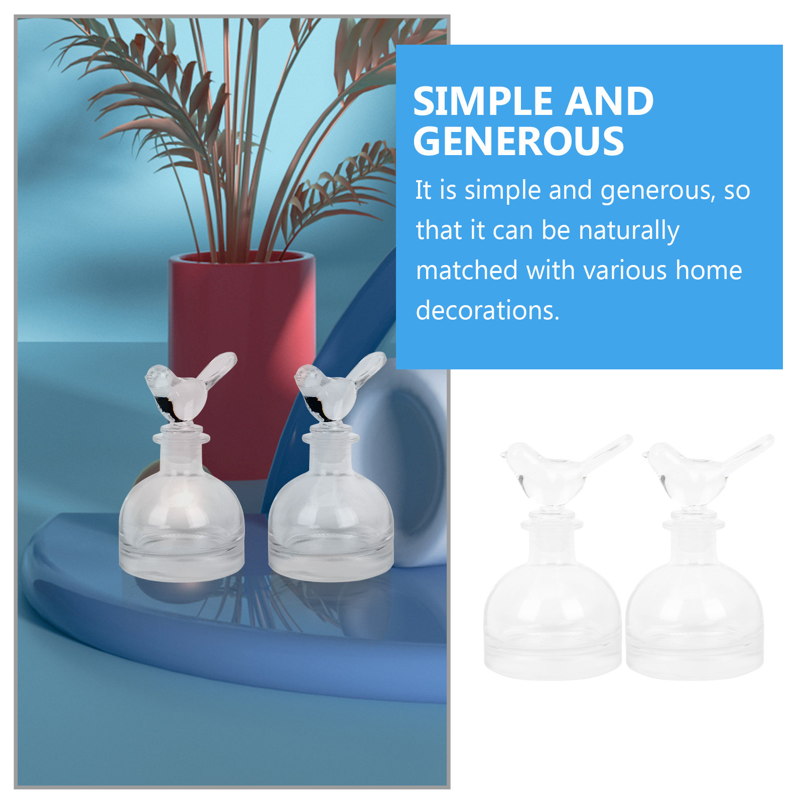 2Pcs Glass Perfume Bottles Pre - Home Fragrance ulasan dan harga