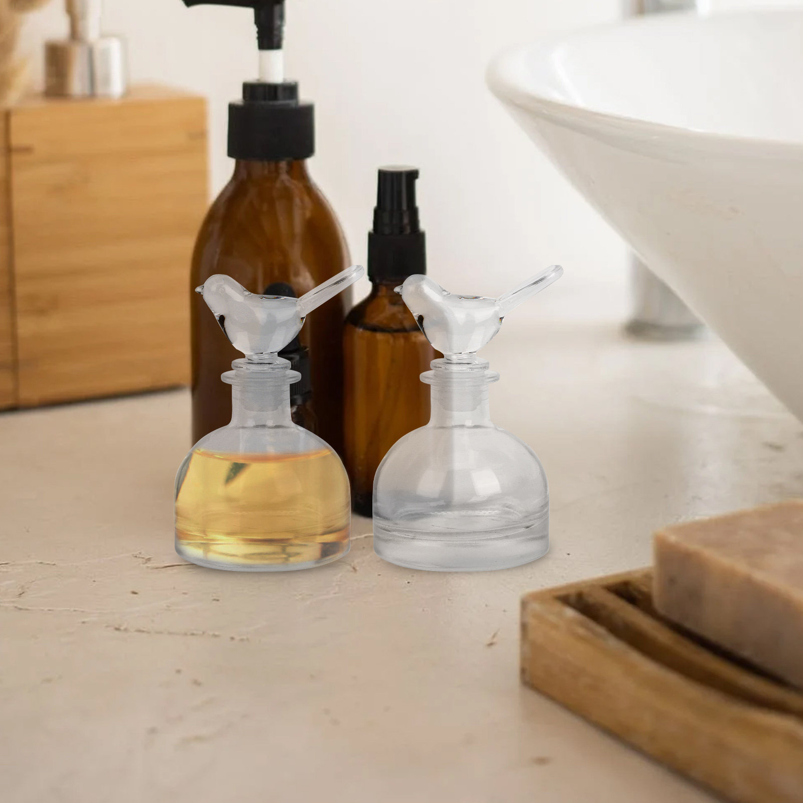2Pcs Glass Perfume Bottles Pre - Home Fragrance ulasan dan harga