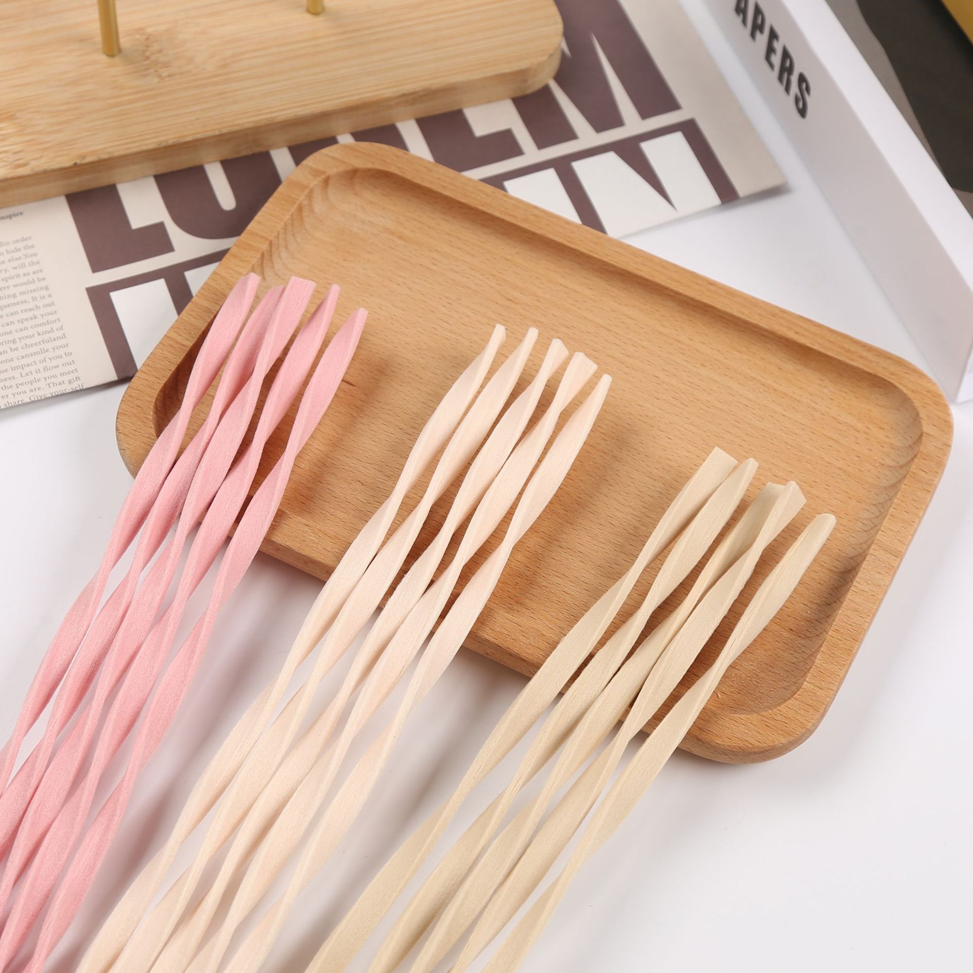 10pcs L30cm Pink/Wood Color Re - Home Fragrance Reeds ulasan dan harga