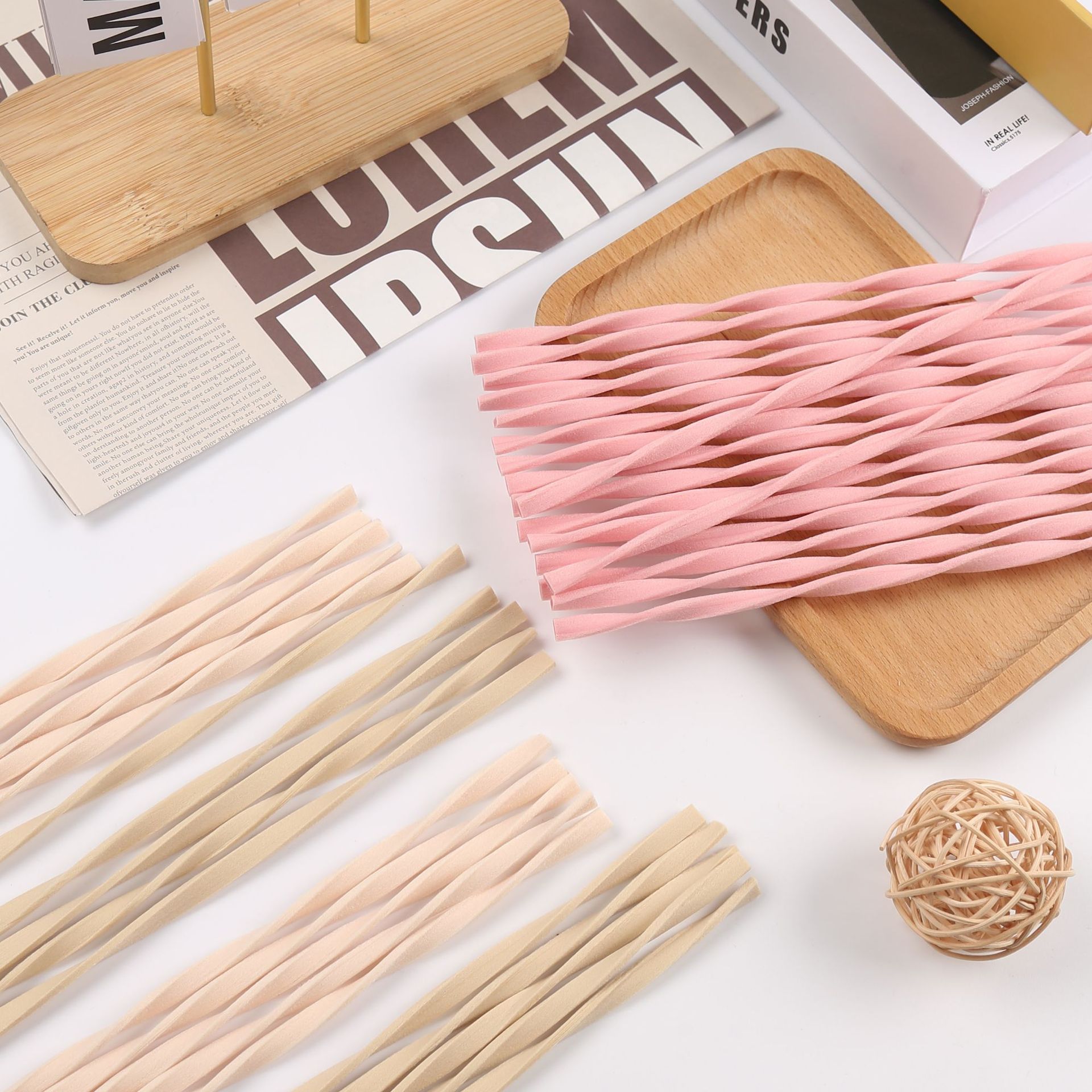 10pcs L30cm Pink/Wood Color Re - Home Fragrance Reeds ulasan dan harga